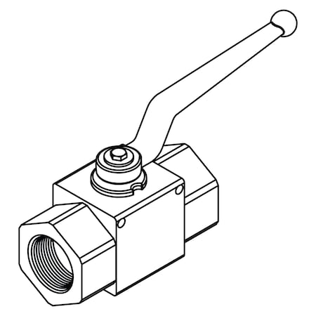 TOMPKINS Brass Ball Valves16FP BALL VALVE-5000 PSI HPV-16-16